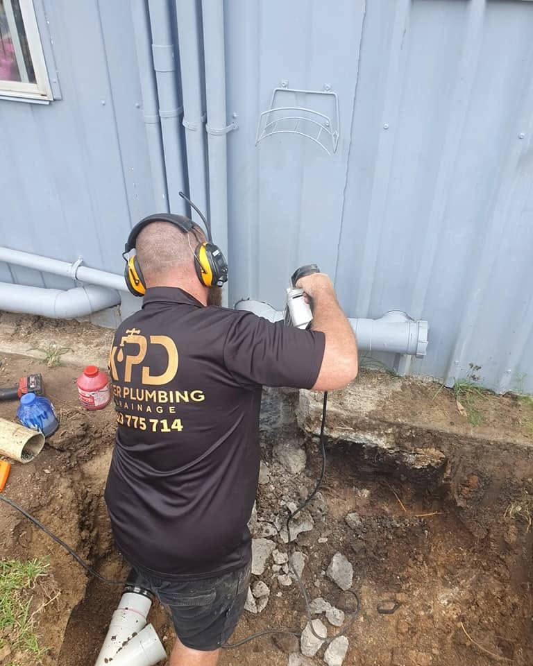 Keller Plumbing plumber on the job
